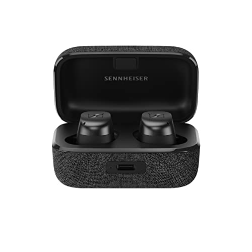Sennheiser Consumer Audio MOMENTUM True Wireless 3 Earbuds Bluetooth In-Ear Headphones for Music and Call with ANC,Multipoint connectivity,IPX4,Qi charging,28-hour Battery Life Compact Design,Graphite