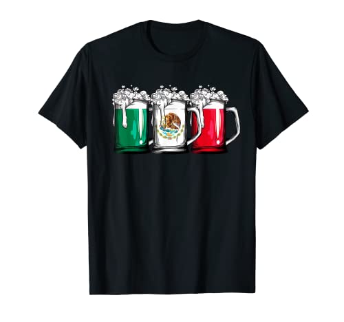 Beer Mexican Flag T shirt Cinco de Mayo Women Mexico Gifts T-Shirt