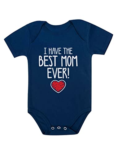 Tstars Best Mom Ever Infant Bodysuit New Mom Gifts 1st Mothers Day Baby Boy Girl Outfit 6M Navy