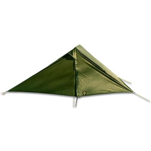 Six Moon Designs Owyhee Backpacking Ultralight Tarp - Green, 2 Person, 24.6 oz with Perimeter Netting