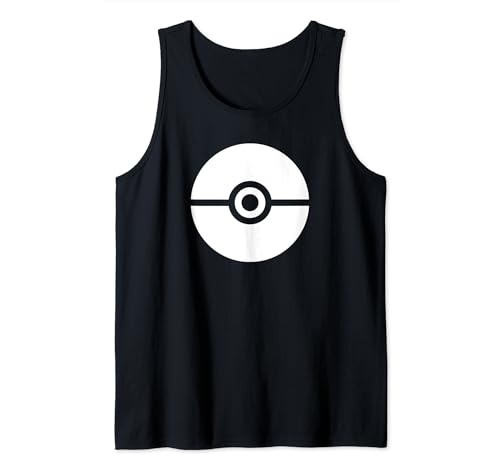 Pokémon Simple White Pokéball Logo Tank Top