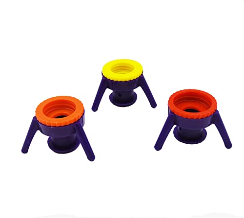 CIMERAC 3-Pack Inverted bottle cap suitable for kitchen, bathroom, etc
