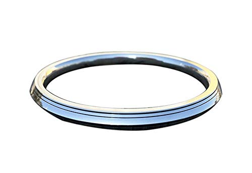 BISMAADH Amritsar Sikh/Punjabi Kada/Kara Stainless Steel Bracelet for Men/Women 7mm Thikness