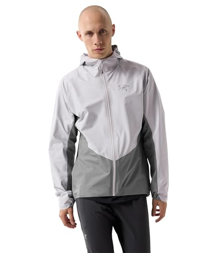 Arc'teryx Norvan Shell Jacket for Men - Waterproof and Windproof - Reflective Details - Pure Nylon Fabric Solitude/Void LG One Size