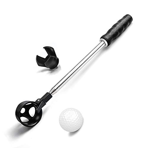 prowithlin Golf Ball Retriever, Golf Ball Retriever Telescopic for Water with Automatic Locking Scoop, Ball Retriever Tool Golf with Grabber Tool, Golf Accessories Golf Gift for Men (9ft)