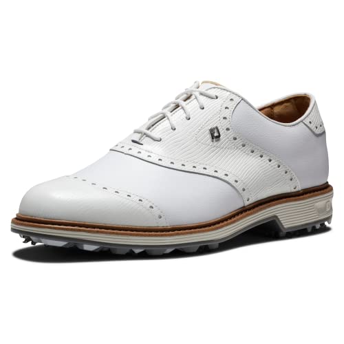 FootJoy Men's Premiere Series-Wilcox Golf Shoe, White/White, 11