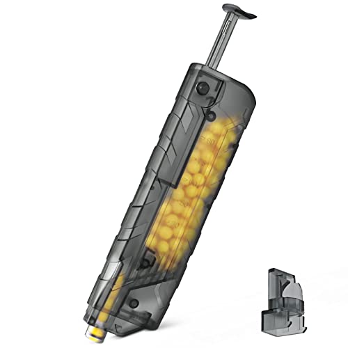 Ludex Airsoft Speed Loader 6mm BBS Pellet 100 Rounds Capacity Airsoft Magazine Fast Quick Loader with Adapter