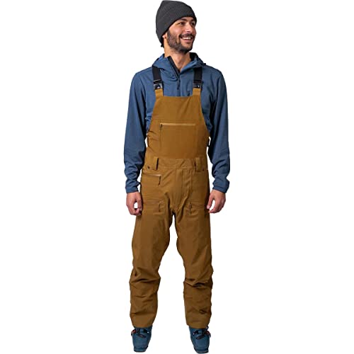 Flylow Men's Smythe Bib Waterproof Breathable Ski and Snowboard Pants - Rye - X-Large