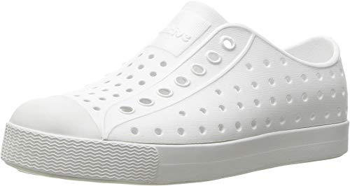 Native Shoes, Jefferson Child, Kids Lightweight Sneaker, Shell White/Shell White, 7 M US Toddler