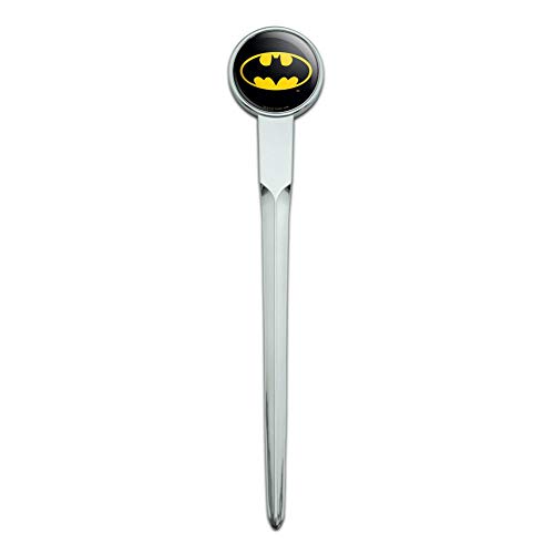 Batman Classic Bat Shield Logo Classic Chrome Plated Metal Envelope Letter Opener Slitter