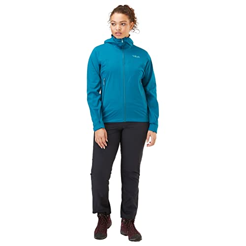 RAB Women's Kinetic 2.0 Waterproof Breathable Jacket for Hiking, Skiing, and Climbing - Ultramarine - X-Large