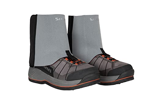 Simms Gravel Guards for Waders, Fly Fishing Wading Boot Protectors, Charcoal