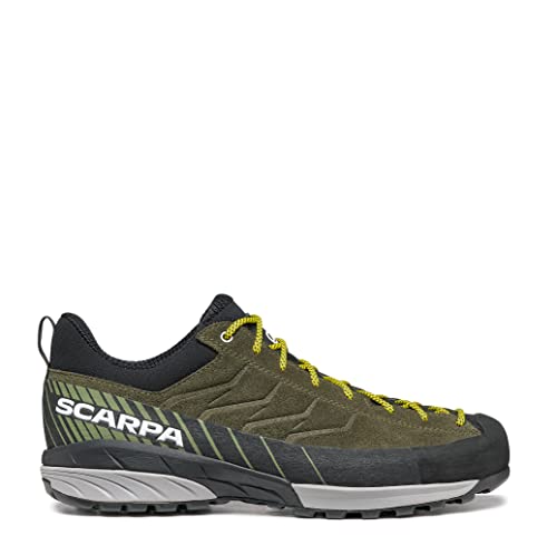 SCARPA Men's Mescalito Approach Shoes for Hiking - Thyme Green/Forest - 10-10.5 Women/9-9.5 Men