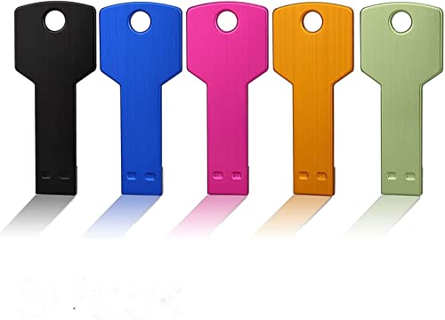 JUANWE 64GB USB Flash Drive 5 Pack Thumb Drive USB Key Jump Drive Cute Flash Drive 2.0 Portable Waterproof Memory Sticks for Computers Zip Drive Pendrive Colorful