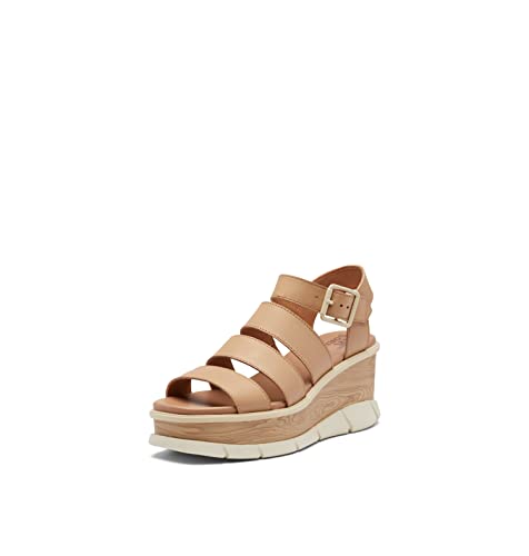 Sorel Women's Joanie III Ankle Strap Sandals - Honest Beige, Chalk - Size 7