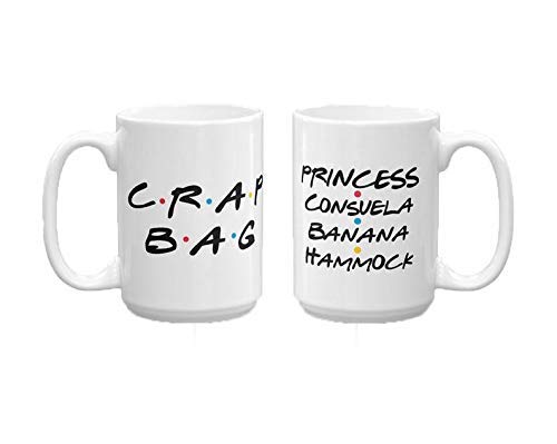Princess Consuela Banana Hammock and Crap Bag Mug - Friends Inspired Coffee Mug, For Her, For Him, Birthday, Gift, BFF, Girlfriend, Wife, G Gift Mug Gift Coffee Mug 11OZ Coffee Mug