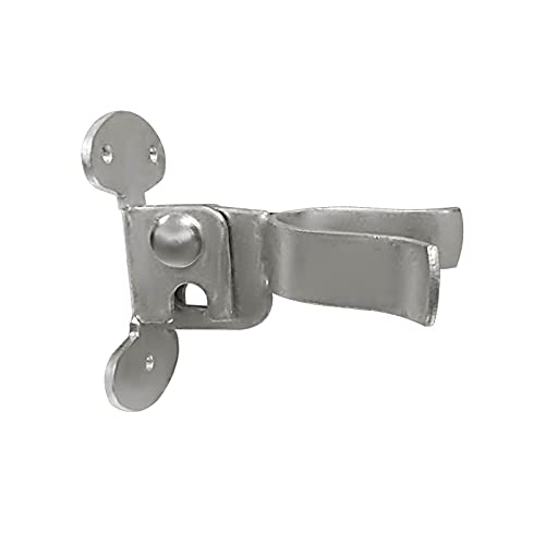 Wall Mount Gate Fork Latch(Flat Back) - Use for 1-3/8” Chain Link Fence Gate Frame, Easily Mounts to Wall or Wooden Gate Post with Screws - Gate Latch Hardware