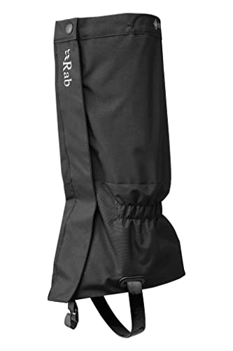RAB Kangri GTX Waterproof Gore-tex Gaiter for Hiking and Mountaineering - Black - Medium