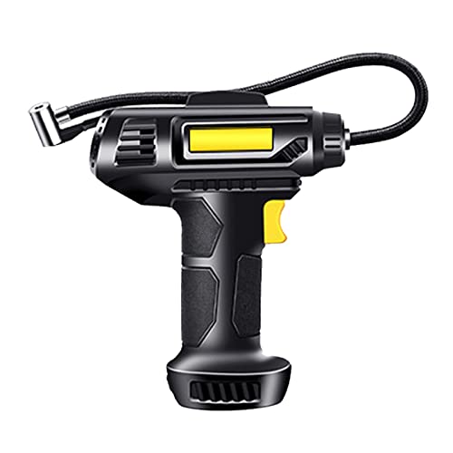 Sentmoon Tire Inflator, Cordless Portable Fast Air Compressor, Car Tire Pump with Rechargeable Lithium Battery, LED Light, Car Power Adapter, Digital Pressure Gauge, Wireless Car Pump