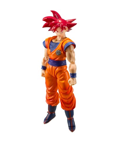 TAMASHII NATIONS - Dragon Ball Super - Super Saiyan God Son Goku -Saiyan God Instilled with The Light of Righteous Hearts-, Bandai Spirits S.H.Figuarts Action Figure
