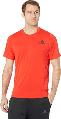 adidas Men's FreeLift Sport Lite Weightlifting Tee, Active Red, X-Large