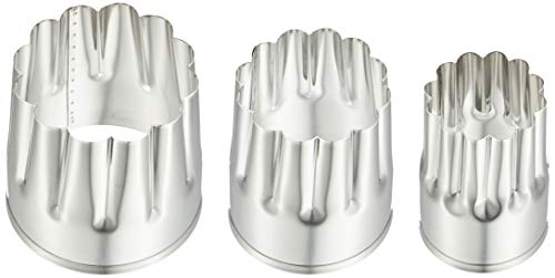 遠藤商事 Endoshoji BNK06015 Professional Thick Die Cutter, Pack of 3, Chrysanthemum, 18-8 Stainless Steel, Made in Japan