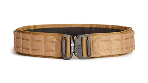 Tacticon Battle Belt | Padded Tactical Nylon Belts | Disabled Combat Veteran Owned Company | Heavy Duty Belt Quick Release Metal Buckle