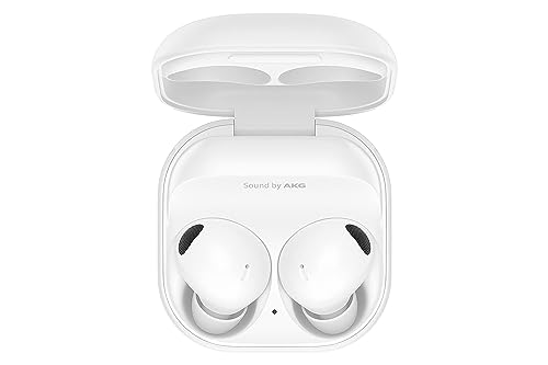 SAMSUNG Galaxy Buds 2 Pro True Wireless Bluetooth Earbuds, Noise Cancelling, Hi-Fi Sound, 360 Audio, Comfort In Ear Fit, HD Voice, Conversation Mode, IPX7 Water Resistant, US Version, White