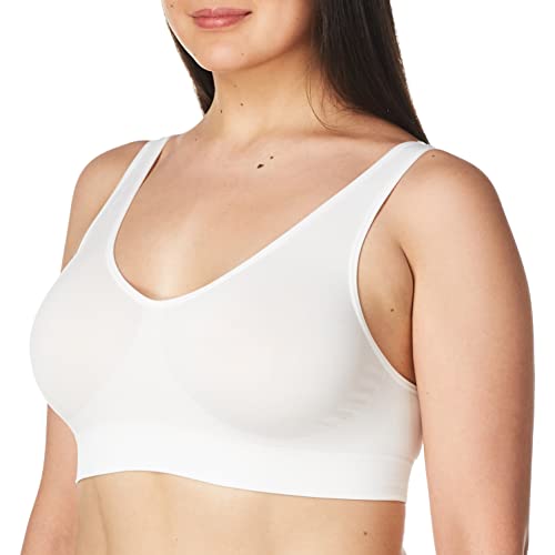 Hanes womens Get Cozy Pullover Comfortflex Fit Wirefree Mhg196 Bras, White, X-Large US