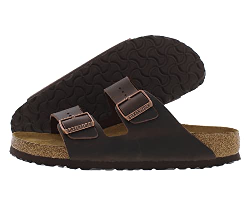 Birkenstock Unisex Arizona Soft Footbed Habana Oiled Leather Sandals - 38 N EU / 7-7.5 2A(N) US