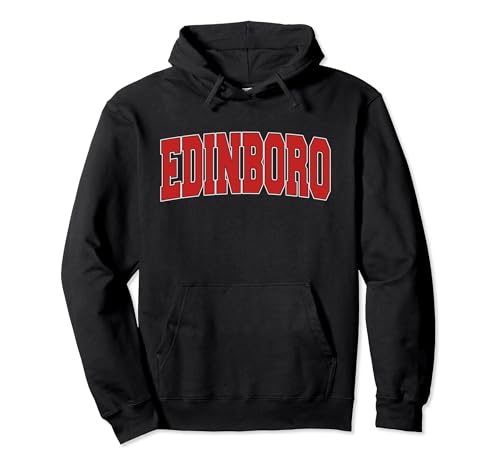 EDINBORO PA PENNSYLVANIA Varsity Style USA Vintage Sports Pullover Hoodie