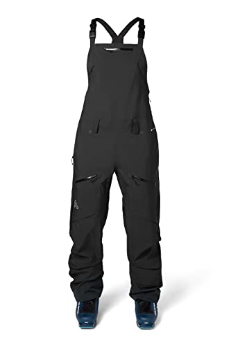 Flylow Women's Foxy Bib Waterproof Breathable Softshell Ski and Snowboard Pants - Black - X-Small