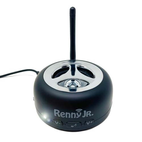 Renny - The Loud Cell Phone Ringer, Amplifier & Flasher for The Hearing Impaired (117dB) | Auto-Connects Wirelessly via Bluetooth | External Ringtones | Text/Email Notifications | Talking Caller ID