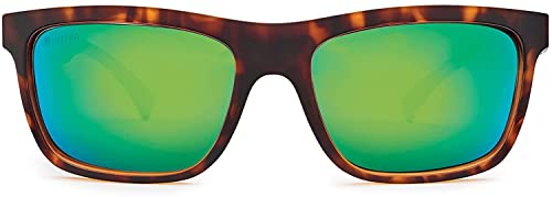 Kaenon Clarke Unisex Polarized Sunglasses (Matte Black Gun, Ultra Coastal Green (UGRN))