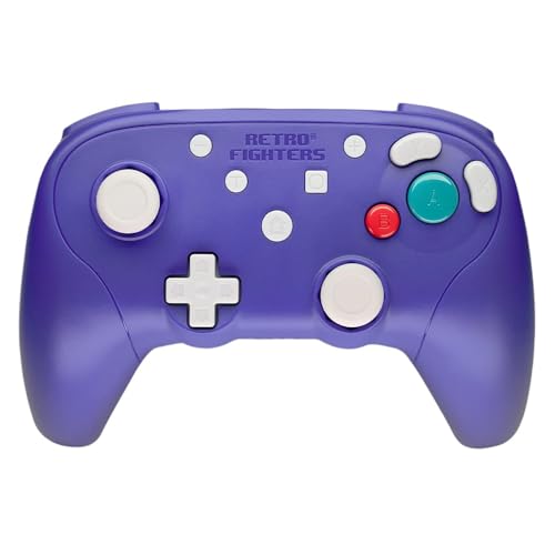 Retro Fighters BattlerGC Wireless Controller - Gamecube, Game Boy Player, Switch & PC Compatible (Blue/Purple)