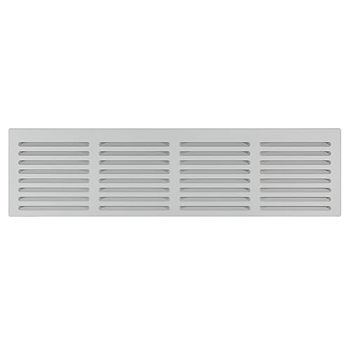 Return Air Grille 8.5' x 32' High Flow Air Vent with Angled Slots 3/4' MDF Sanded & Primed, Ready to Paint…
