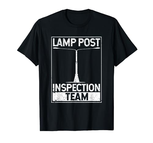 Lamp Post Inspection Team Geocaching Funny Geocache Lover T-Shirt