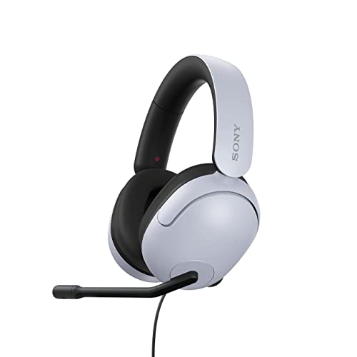 Sony-INZONE H3 Wired Gaming Headset, Over-ear Headphones with 360 Spatial Sound, MDR-G300,White