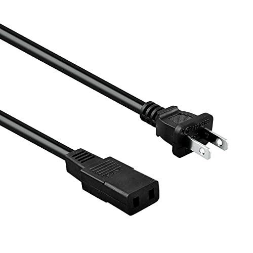 KONKIN BOO 8ft 2-Prong Square AC Power Cord Cable Lead for Roland Alpha Juno 1 & 2 106 D10 D50 Synth