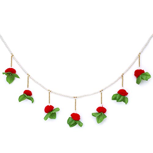 Traditional Indian Festival Decor Door Toran Bandhanwar Ethnic Tapestry Thoranam for Home Office Mandir Temple Room Wedding Welcome Garland Door Entrance Hanging Valance Latkan Decorations & Gifts