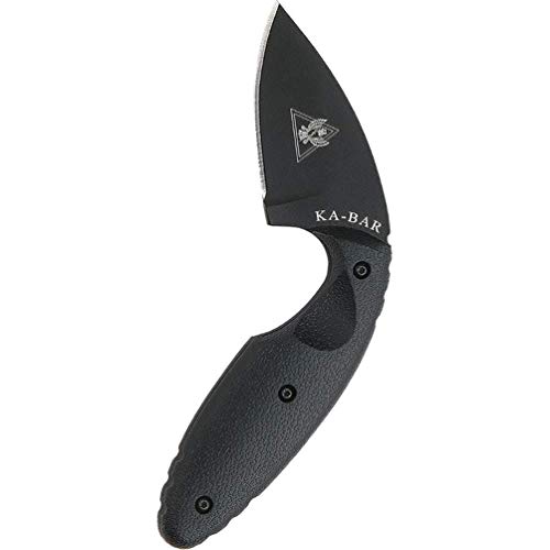 KA-BAR TDI Law Enforcement Straight Edge Knife,Black