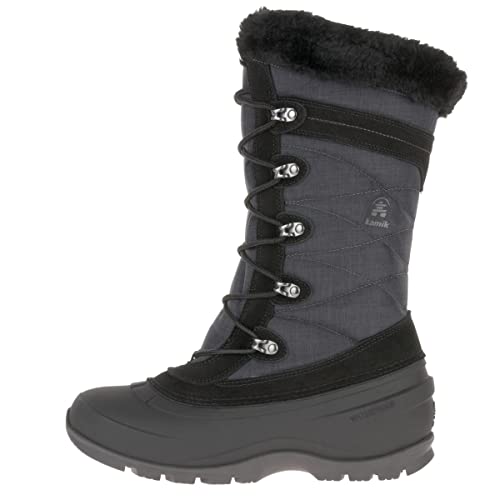 Kamik Women's Snovalley 4 Snow Boot, Black, 8