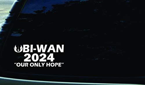 7' X 3' OBI-Wan 2024 Our Only Hope Vinyl Die Cut Decal for Your Car, Truck, Laptop, Window