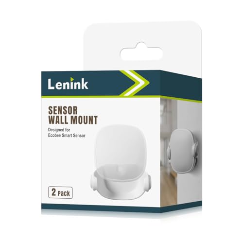 Lenink Wall Mount Compatible with Ecobee SmartSensor, 2 Pack Smart Sensor Wall Holder Replacement Intelligent Robot Model (White)