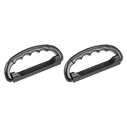 uxcell Luggage Handle Pull Plastic 4-1/4-Inch Length Luggage Suitcase Handle Grip Black 2Pcs
