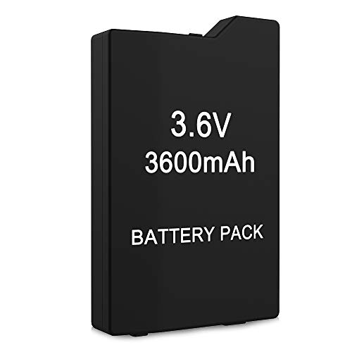 High Capacity Quality Real 3600mAh 3.6V Lithium Ion Polymer Li-ion Polymer Rechargeable Battery Pack Replacement for Sony PSP 1000 PSP-110 Console(NOT Compatible with PSP-2000/3000 or PSP Slim)
