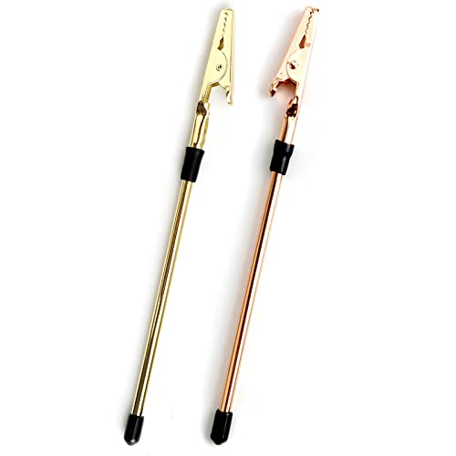 2PCS Hand Bracelet Helper Tool Jewelry Helper for Helping Hands Fastening and Hooking Ties, Watch Clasps, Zippers (Rose Gold & Gold