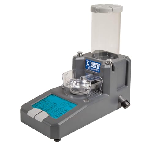 Frankford Arsenal Intellidropper Electronic Powder Measure for Powder Measuring with LCD Display and Free Reloading Database App for iPhone, Windows, and Google,gray