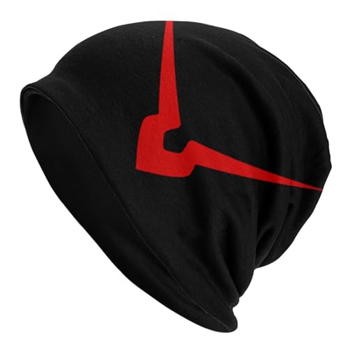 KLEIDUNG Anime Code Geass Logo Knit Hat Thin Stretch Casual Soft Skull Cap Headwear Cap Black
