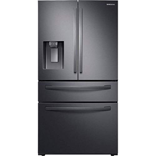 SAMSUNG RF24R7201SG 23 cu. ft. Counter Depth 4-Door French Door Refrigerator with FlexZone(TM) Drawer in Black Stainless Steel